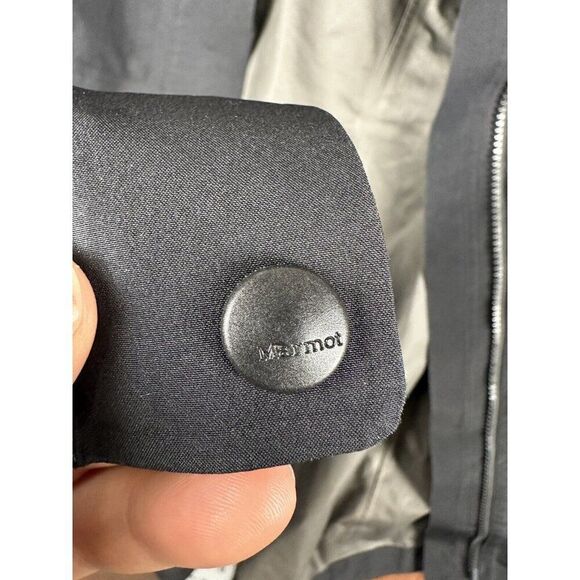 Marmot Essential Lightweight Waterproof Black Rain Jacket GORE-TEX Womens XS EUC - Picture 9 of 12